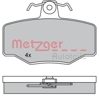 Jeu de 4 plaquettes de frein arrière METZGER OEM 44060BM426