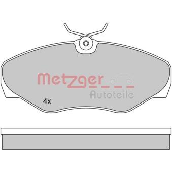 Jeu de 4 plaquettes de frein avant METZGER OEM 4414021