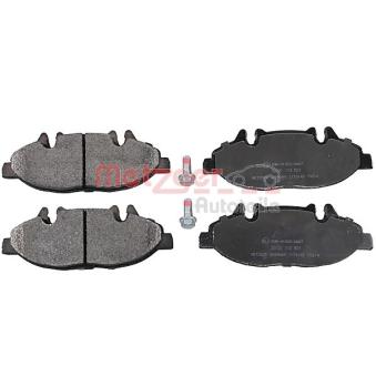 Jeu de 4 plaquettes de frein avant METZGER [1170145]