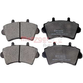 Jeu de 4 plaquettes de frein avant METZGER OEM 9110993
