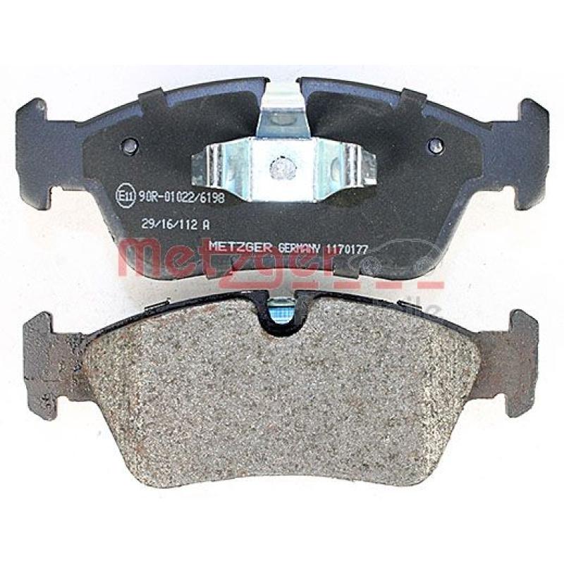 Jeu de 4 plaquettes de frein avant METZGER 1170177 - Visuel 2