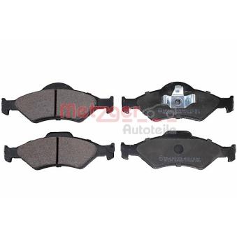 Jeu de 4 plaquettes de frein avant METZGER OEM 1111857