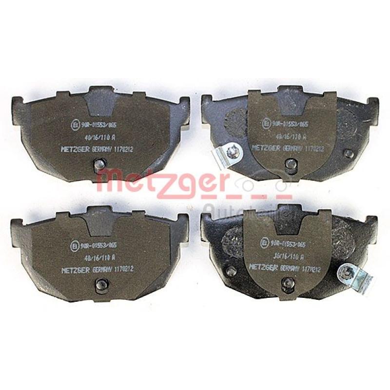 Jeu de 4 plaquettes de frein arrière METZGER 1170212 - Visuel 1