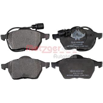 Jeu de 4 plaquettes de frein avant METZGER OEM 4A0698151
