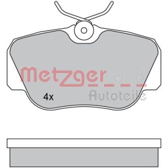 Jeu de 4 plaquettes de frein avant METZGER OEM A0004209120