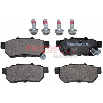 Jeu de 4 plaquettes de frein arrière METZGER OEM 06430SAAE50