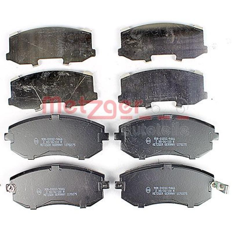 Jeu de 4 plaquettes de frein avant METZGER 1170275 - Visuel 2