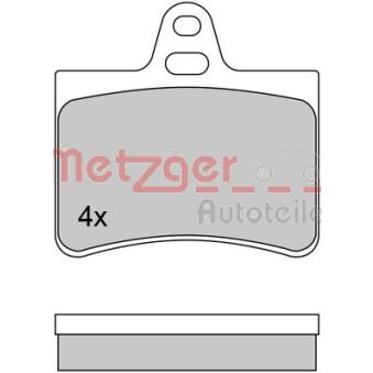Jeu de 4 plaquettes de frein arrière METZGER OEM 425334 Jeu de 4 plaquettes de frein arrière METZGER OEM 425334
