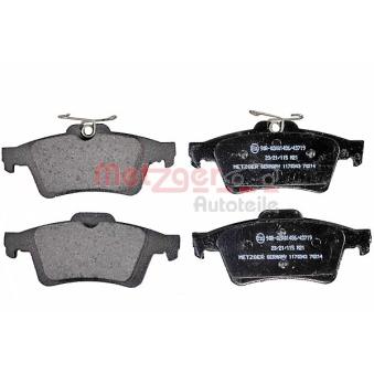 Jeu de 4 plaquettes de frein arrière METZGER OEM CV6Z2200A