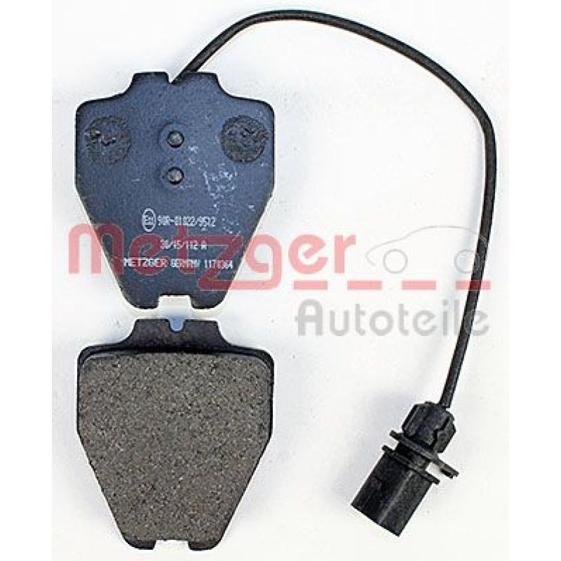 Jeu de 4 plaquettes de frein avant METZGER 1170364 - Visuel 2