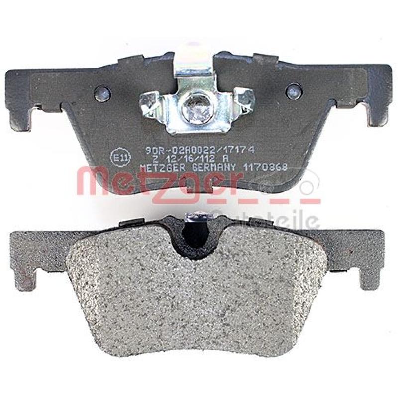 Jeu de 4 plaquettes de frein arrière METZGER 1170368 - Visuel 2