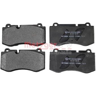 Jeu de 4 plaquettes de frein avant METZGER OEM A0044208020