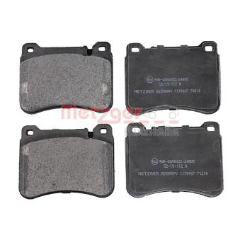 Jeu de 4 plaquettes de frein avant METZGER OEM A0044205120