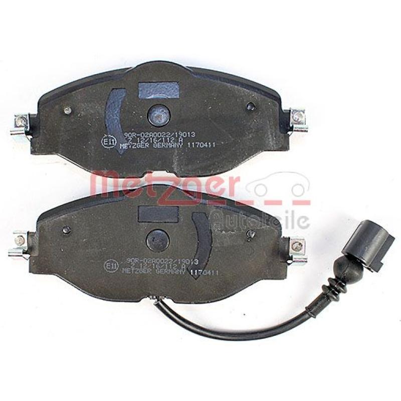 Jeu de 4 plaquettes de frein avant METZGER 1170411 - Visuel 2