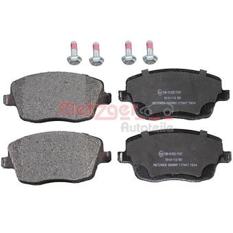 Jeu de 4 plaquettes de frein avant METZGER OEM 6Q0698151A
