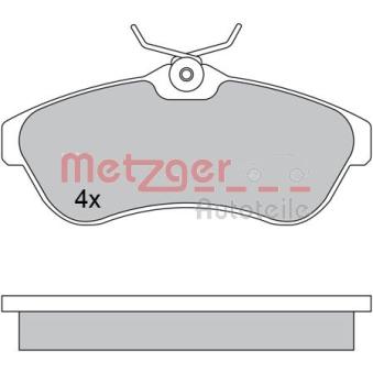 Jeu de 4 plaquettes de frein avant METZGER OEM 425237