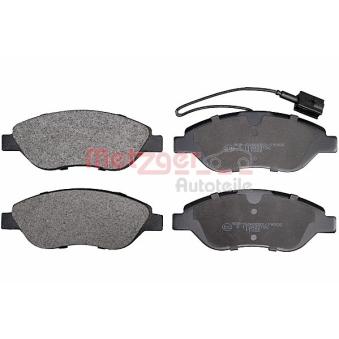 Jeu de 4 plaquettes de frein avant METZGER OEM 9949279