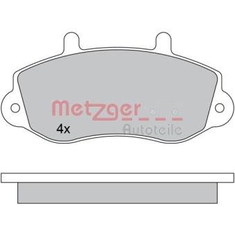 Jeu de 4 plaquettes de frein avant METZGER OEM 4404777