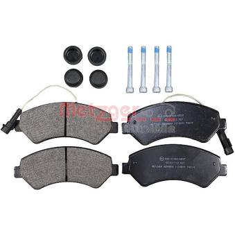 Jeu de 4 plaquettes de frein avant METZGER OEM 1607878980
