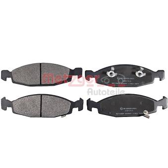 Jeu de 4 plaquettes de frein avant METZGER OEM 05018592AA