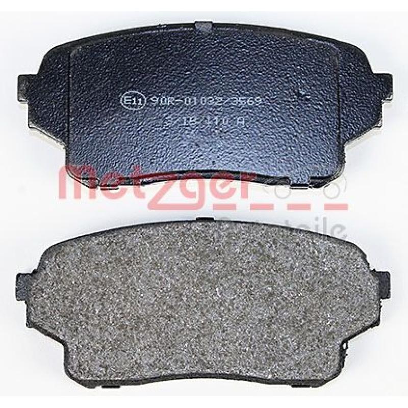 Jeu de 4 plaquettes de frein avant METZGER 1170669 - Visuel 2