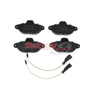 Jeu de 4 plaquettes de frein avant METZGER OEM BS512K021BA