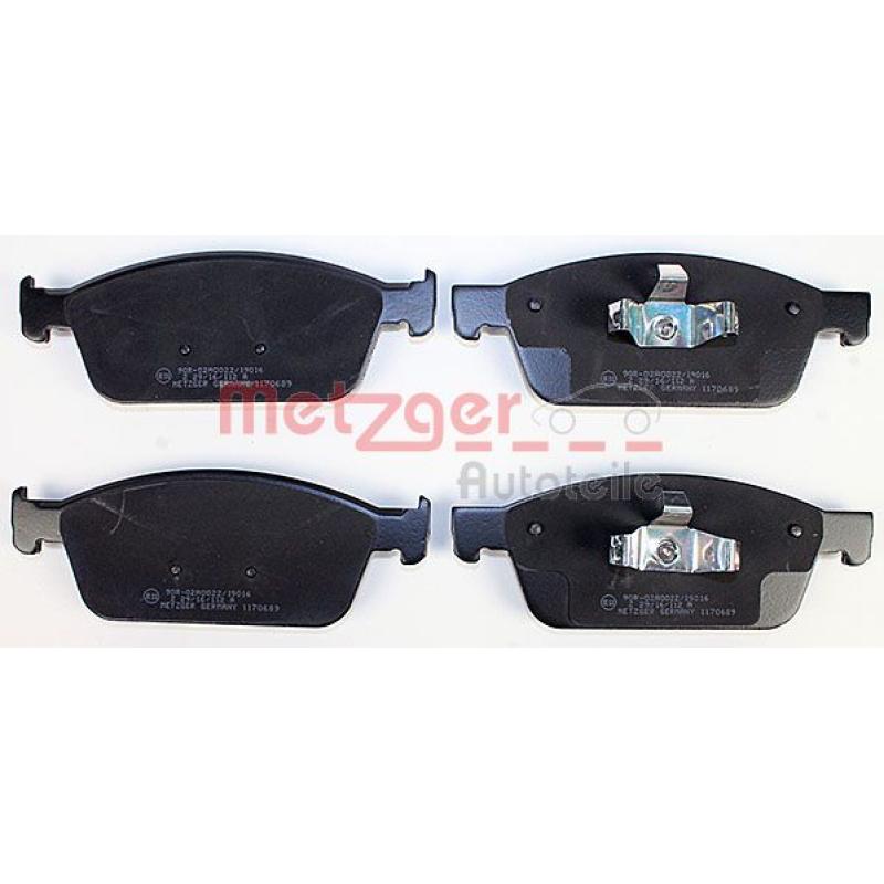 Jeu de 4 plaquettes de frein avant METZGER 1170689 - Visuel 1