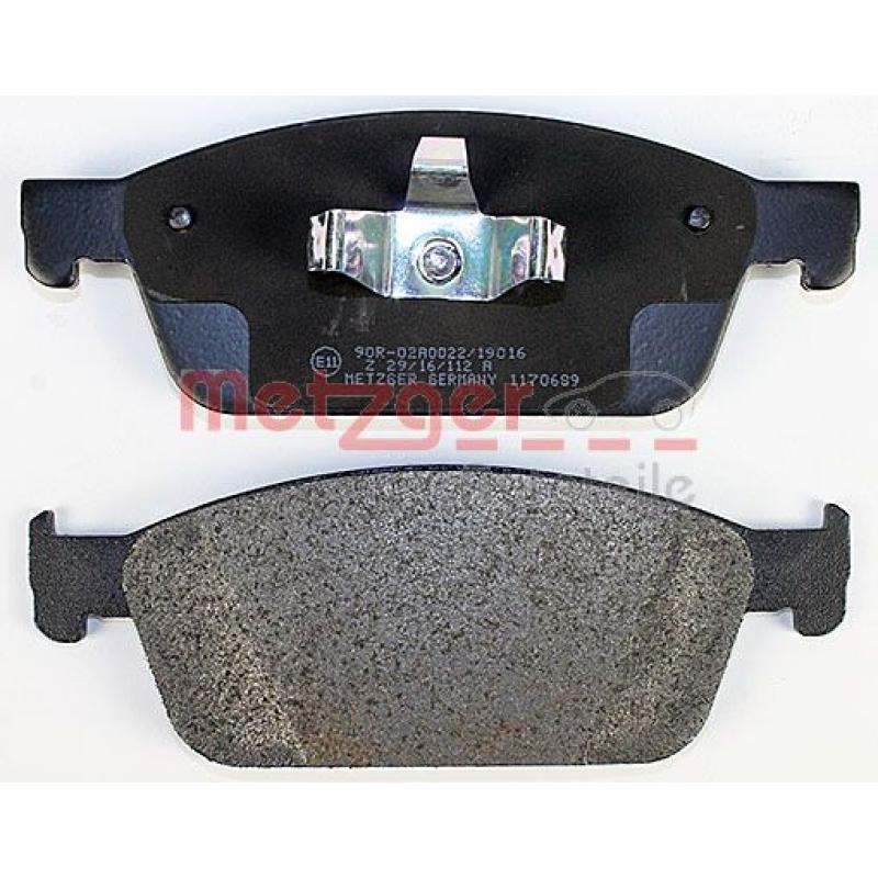 Jeu de 4 plaquettes de frein avant METZGER 1170689 - Visuel 2