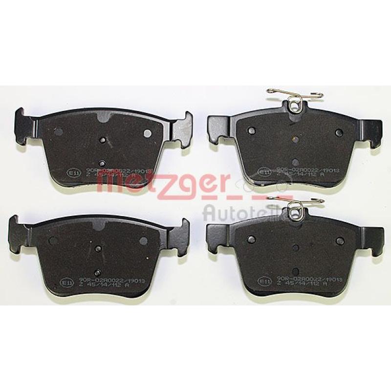 Jeu de 4 plaquettes de frein arrière METZGER 1170829 - Visuel 1