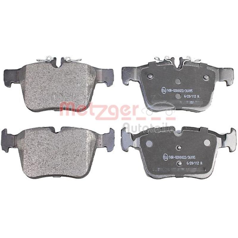 Jeu de 4 plaquettes de frein arrière METZGER 1170858 - Visuel 2