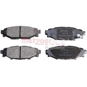 Jeu de 4 plaquettes de frein arrière METZGER OEM 26696AG030