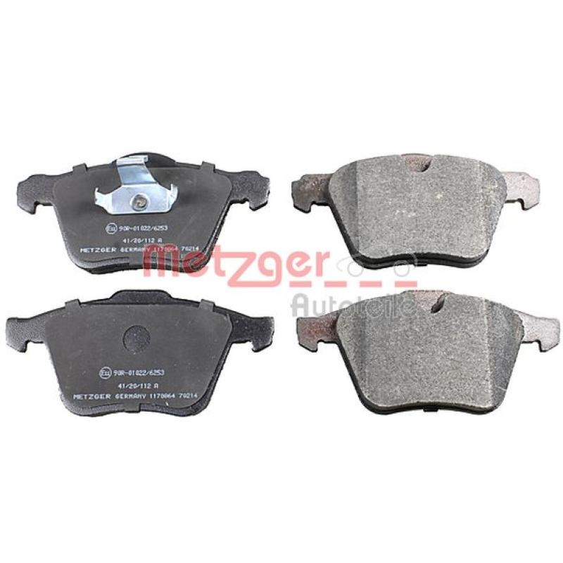 Jeu de 4 plaquettes de frein avant METZGER 1170864 - Visuel 2
