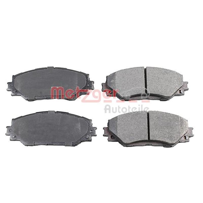 Jeu de 4 plaquettes de frein avant METZGER 1170873 - Visuel 2