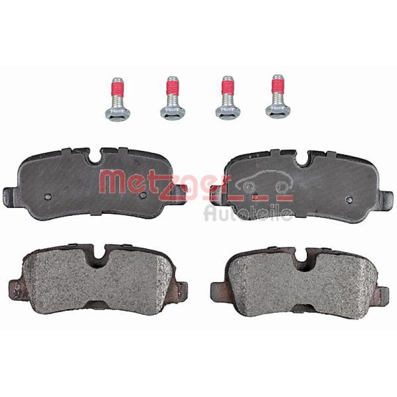 Jeu de 4 plaquettes de frein arrière METZGER 1170877 - Visuel 1
