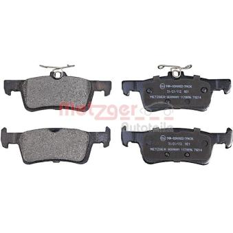 Jeu de 4 plaquettes de frein arrière METZGER OEM 2123543