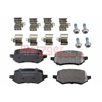 Jeu de 4 plaquettes de frein arrière METZGER OEM KTL1TC2M007AB