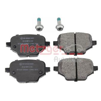 Jeu de 4 plaquettes de frein arrière METZGER OEM 1647887380