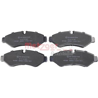 Jeu de 4 plaquettes de frein arrière METZGER OEM A9104203700