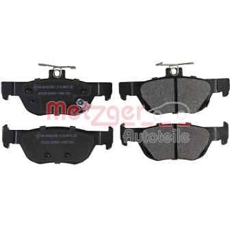 Jeu de 4 plaquettes de frein arrière METZGER OEM BCYA2643ZA