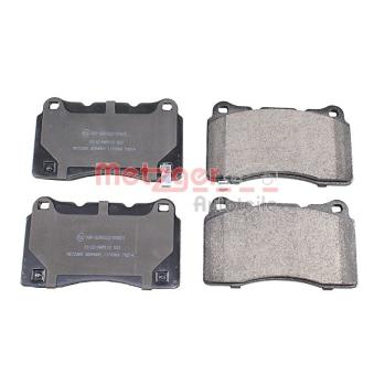 Jeu de 4 plaquettes de frein avant METZGER OEM 105506600B