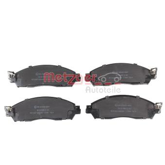 Jeu de 4 plaquettes de frein avant METZGER OEM D10605TA0A