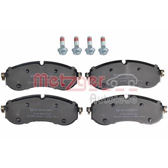 Jeu de 4 plaquettes de frein arrière METZGER OEM 2N0698451A