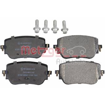 Jeu de 4 plaquettes de frein arrière METZGER OEM 0004201706