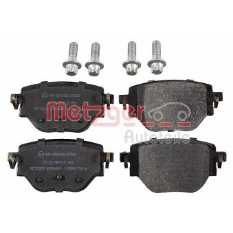 Jeu de 4 plaquettes de frein arrière METZGER OEM 1681449980