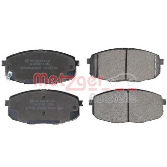Jeu de 4 plaquettes de frein avant METZGER OEM 58101J9A50