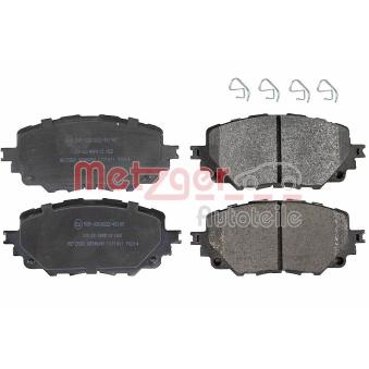 Jeu de 4 plaquettes de frein avant METZGER OEM 6000615055