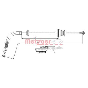 Câble d'accélération METZGER [12.7302]
