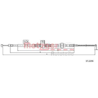 Tirette à câble, frein de stationnement arrière droit METZGER OEM 4820A038