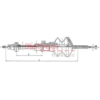 Câble d'accélération METZGER [1903.5]