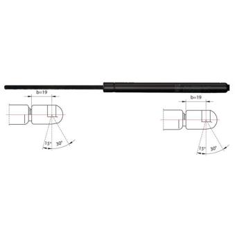 Vérin, capot-moteur METZGER 2110193 pour MERCEDES-BENZ CLASSE G E 300 BLUETEC - 211cv